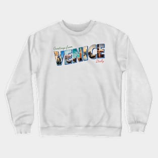 Vintage style Greetings from Venice in Italy retro souvenir Crewneck Sweatshirt